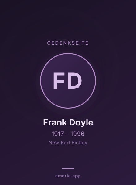 Gedenkportrait von Frank Doyle