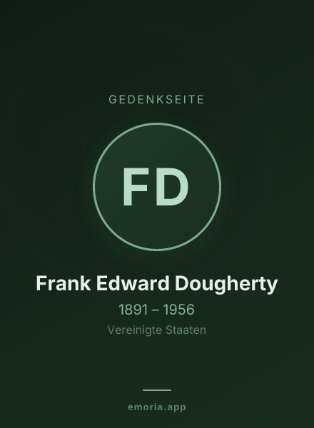 Gedenkportrait von Frank Edward Dougherty