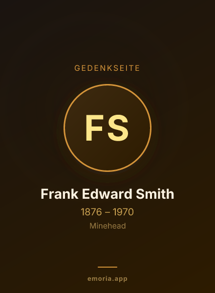 Gedenkportrait von Frank Edward Smith