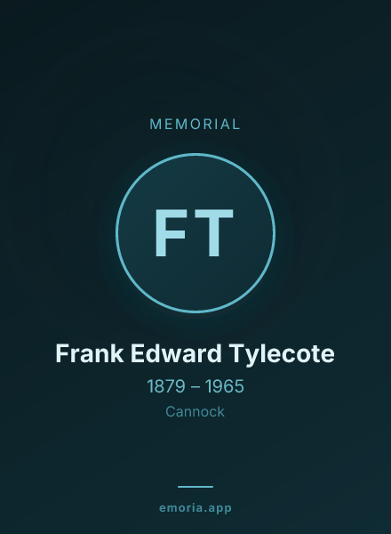 Memorial portrait of Frank Edward Tylecote