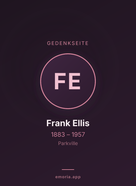 Gedenkportrait von Frank Ellis