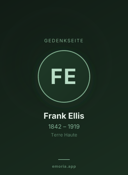 Gedenkportrait von Frank Ellis
