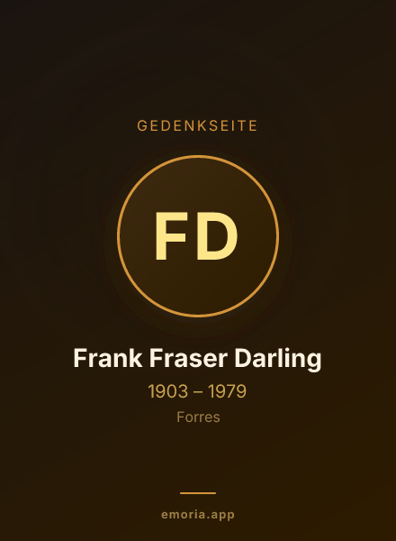Gedenkportrait von Frank Fraser Darling