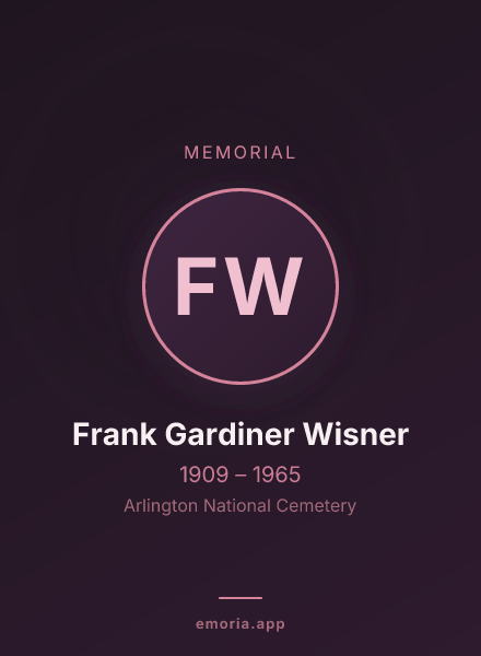 Memorial portrait of Frank Gardiner Wisner