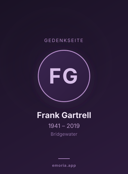 Gedenkportrait von Frank Gartrell