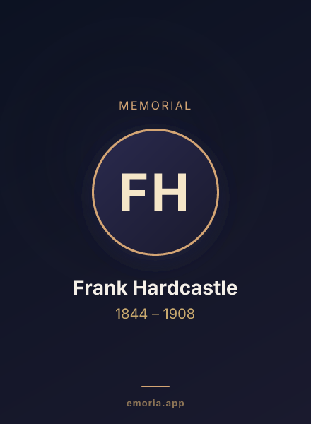 Memorial portrait of Frank Hardcastle