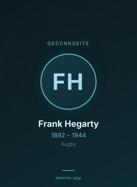 Gedenkportrait von Frank Hegarty
