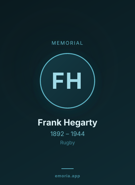 Memorial portrait of Frank Hegarty
