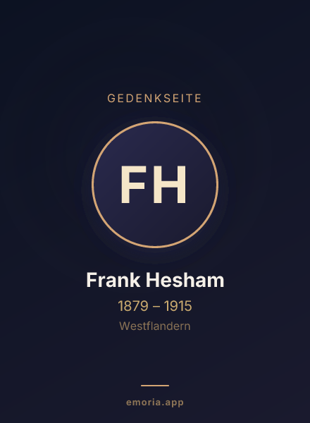Gedenkportrait von Frank Hesham
