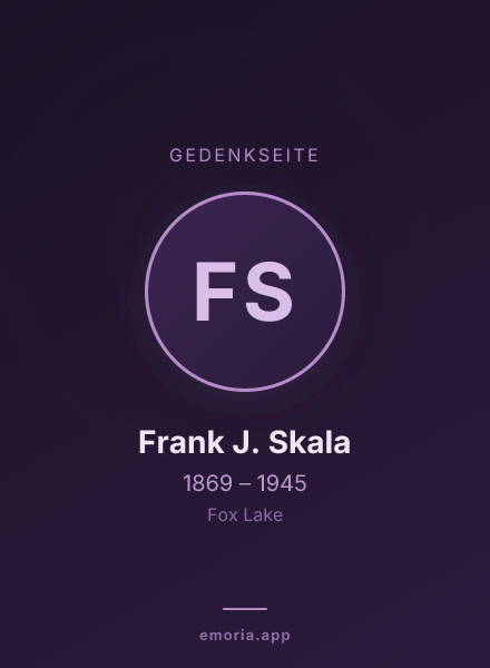 Gedenkportrait von Frank J. Skala