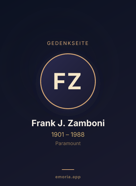 Gedenkportrait von Frank J. Zamboni