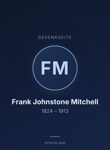 Gedenkportrait von Frank Johnstone Mitchell