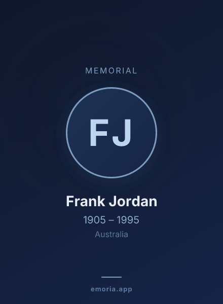 Memorial portrait of Frank Jordan