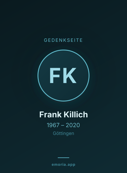 Gedenkportrait von Frank Killich