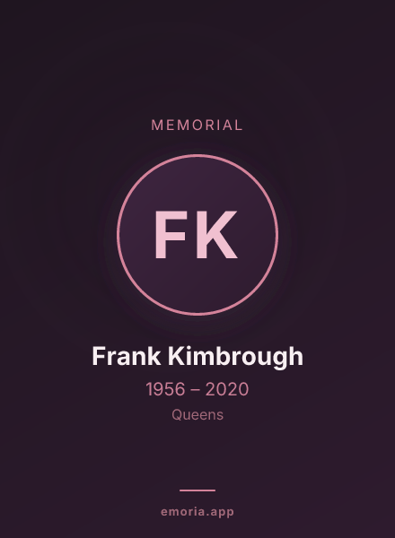 Memorial portrait of Frank Kimbrough