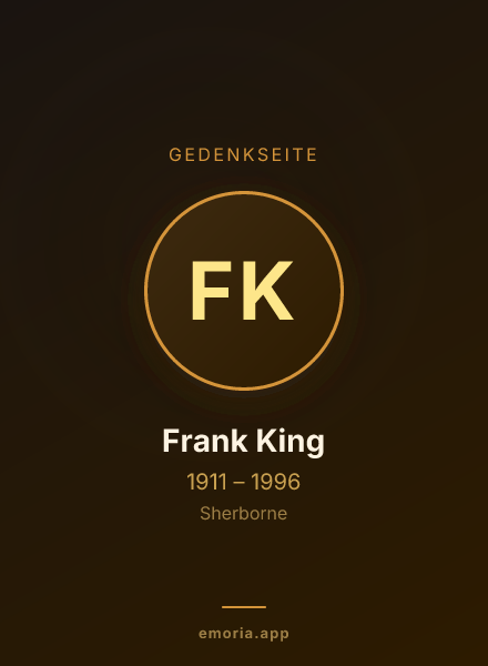 Gedenkportrait von Frank King
