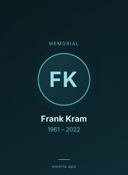 Memorial portrait of Frank Kram
