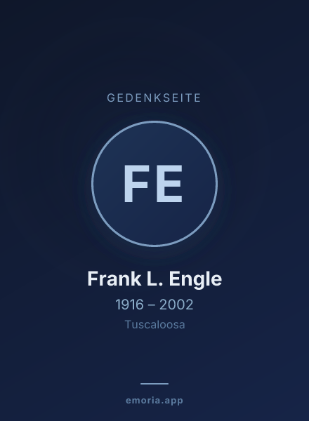 Gedenkportrait von Frank L. Engle