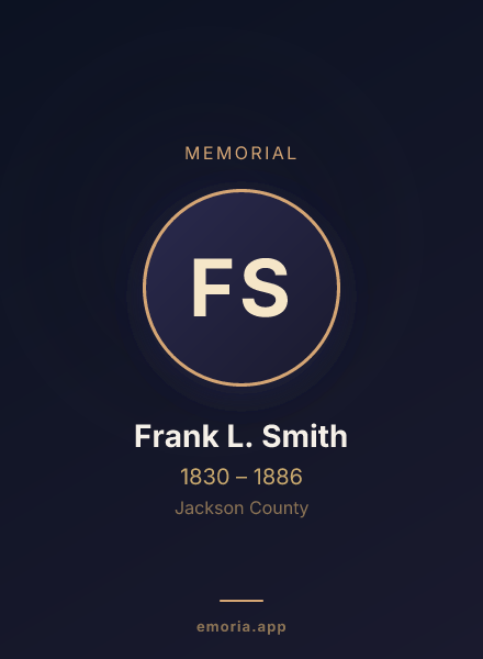Memorial portrait of Frank L. Smith