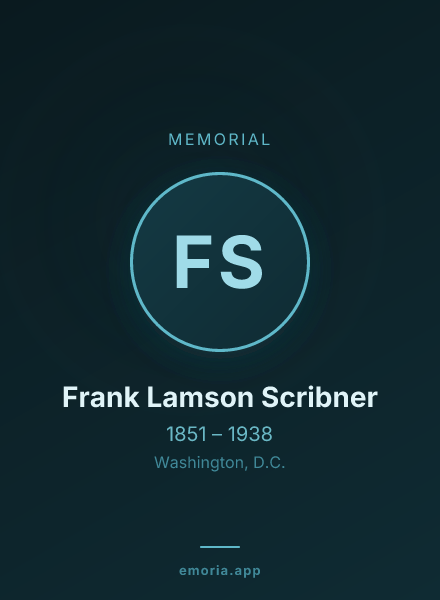Memorial portrait of Frank Lamson Scribner