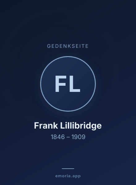 Gedenkportrait von Frank Lillibridge