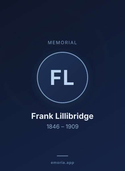 Memorial portrait of Frank Lillibridge