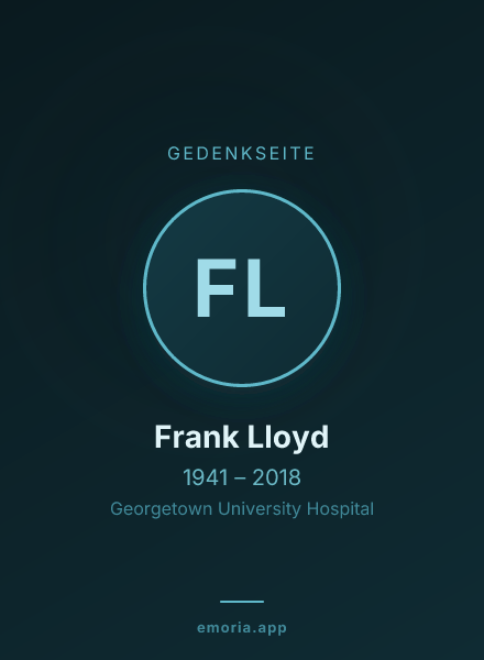 Gedenkportrait von Frank Lloyd
