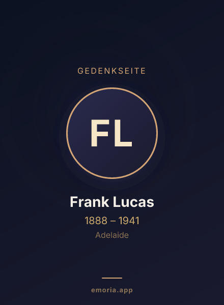 Gedenkportrait von Frank Lucas