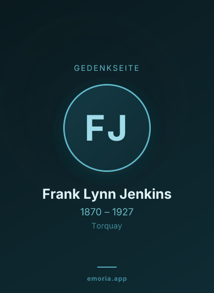 Gedenkportrait von Frank Lynn Jenkins