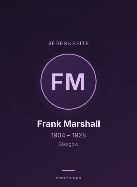 Gedenkportrait von Frank Marshall