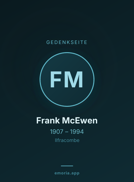 Gedenkportrait von Frank McEwen