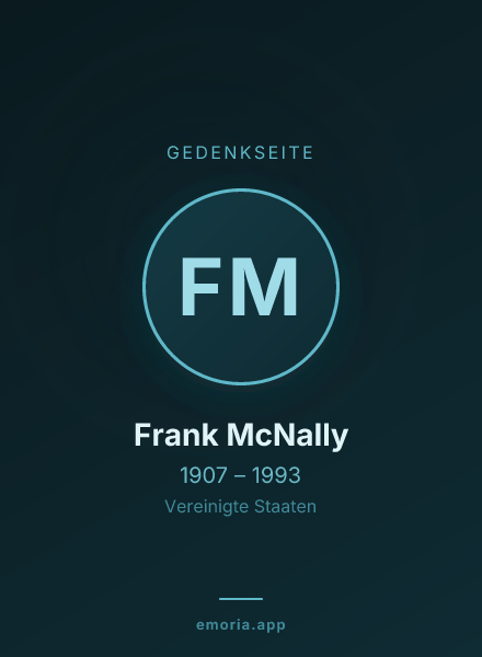 Gedenkportrait von Frank McNally