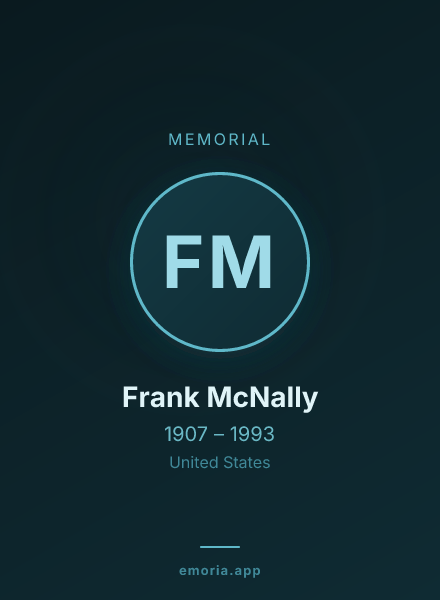Memorial portrait of Frank McNally