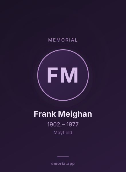 Memorial portrait of Frank Meighan