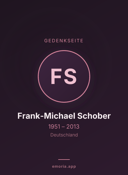Gedenkportrait von Frank-Michael Schober