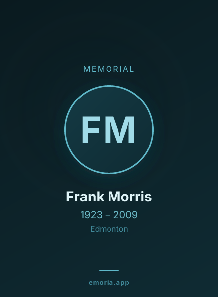 Memorial portrait of Frank Morris