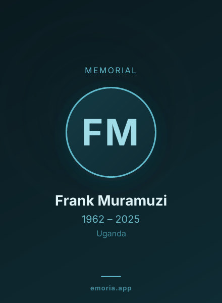 Memorial portrait of Frank Muramuzi