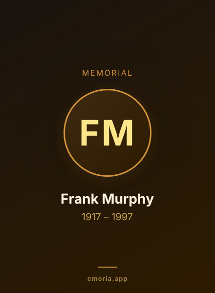 Memorial portrait of Frank Murphy