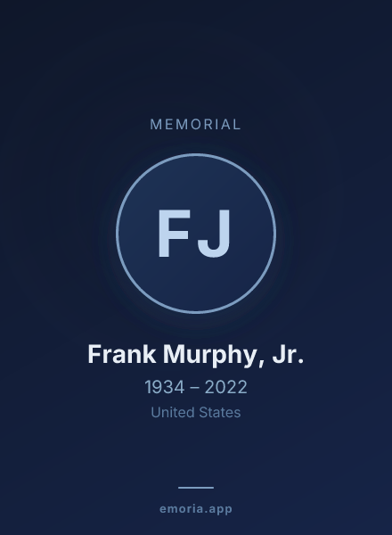 Memorial portrait of Frank Murphy, Jr.