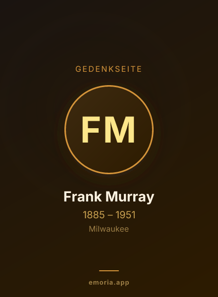 Gedenkportrait von Frank Murray