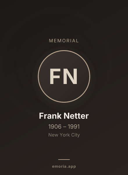 Memorial portrait of Frank Netter