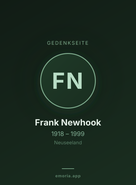 Gedenkportrait von Frank Newhook