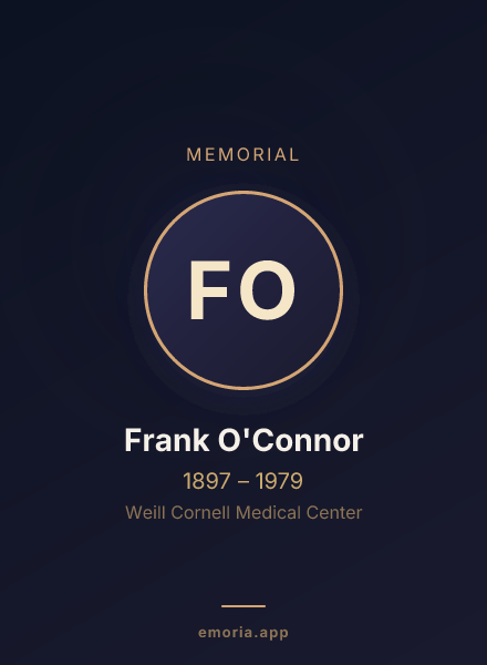 Memorial portrait of Frank O'Connor