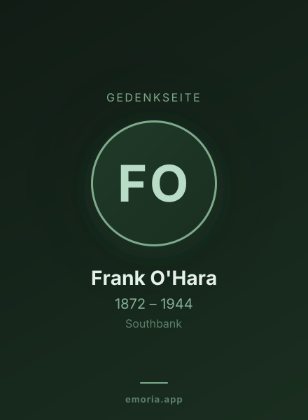 Gedenkportrait von Frank O'Hara