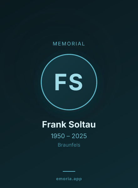 Memorial portrait of Frank Soltau