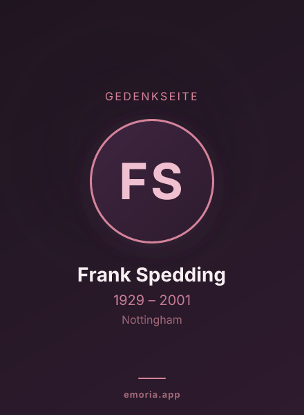 Gedenkportrait von Frank Spedding