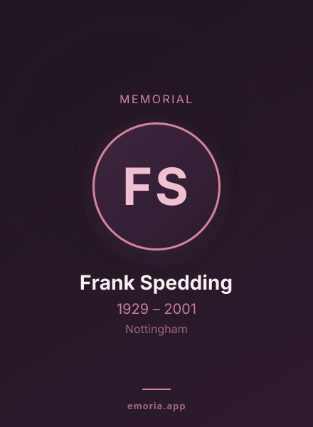 Memorial portrait of Frank Spedding