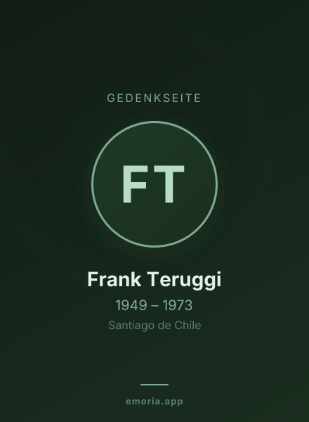 Gedenkportrait von Frank Teruggi