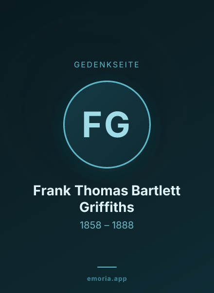Gedenkportrait von Frank Thomas Bartlett Griffiths