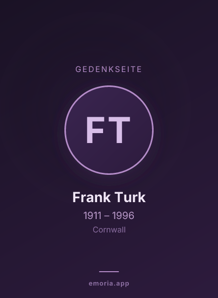 Gedenkportrait von Frank Turk